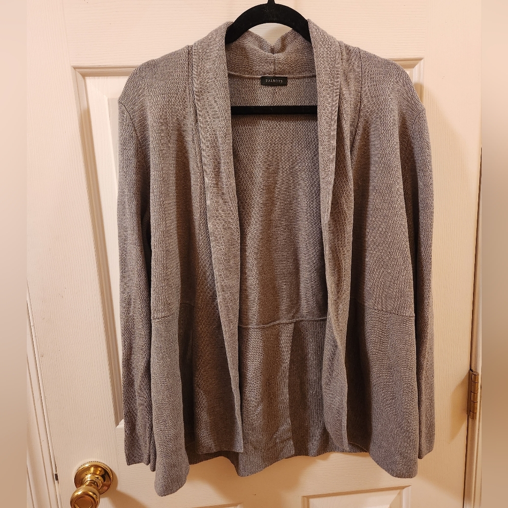 Talbots Grey sweater Size large